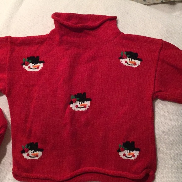 Clauce 2t Red snowman outfit worn once - Picture 2 of 8